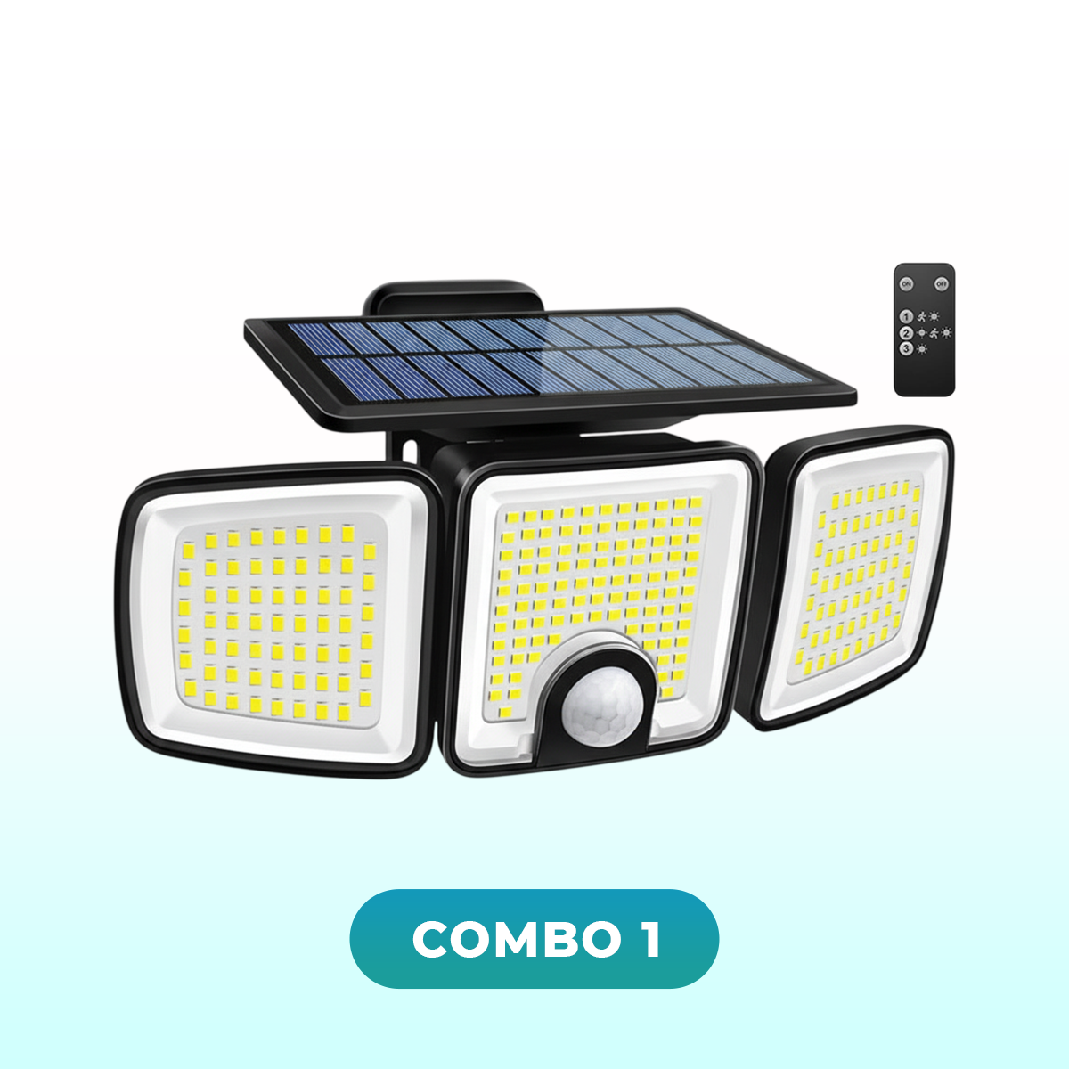 BillholĀ® Solar Outdoor Light with PIR Motion Sensor & 3 Lighting Modes