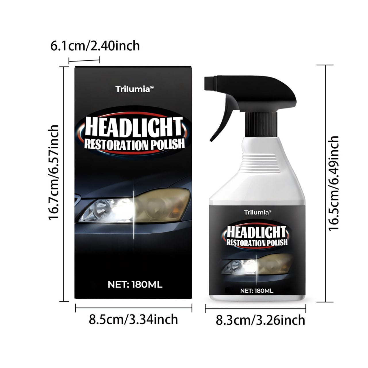 Holiday Sale: 60% OFF 🎇 Trilumia Headlight Restoration Polish ✨