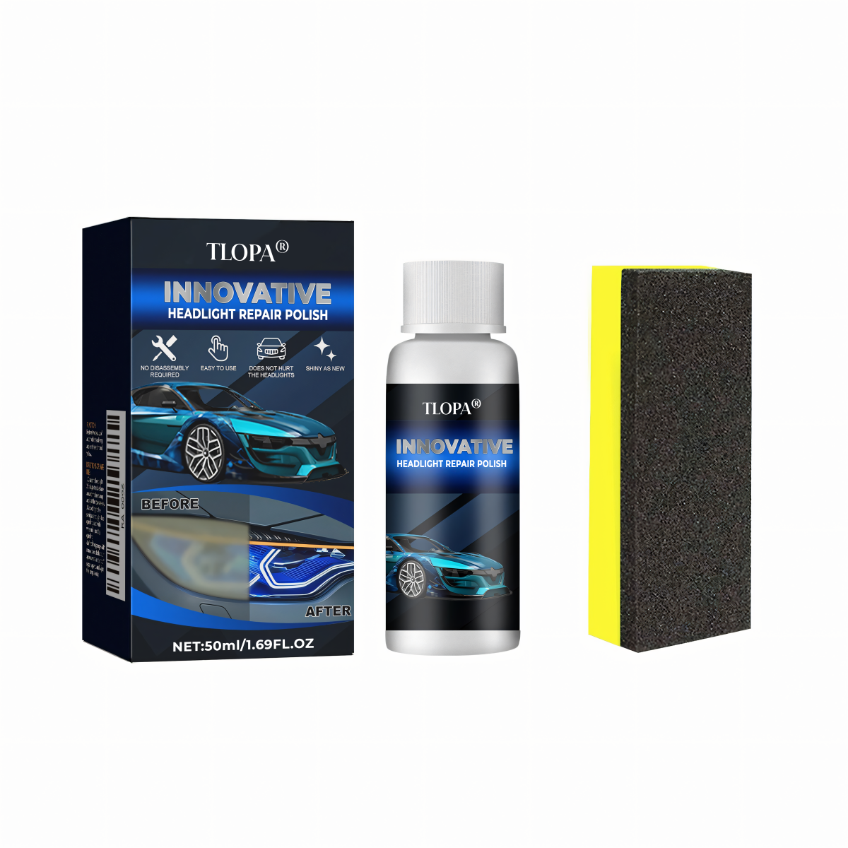🎉 Exclusive 60% OFF Offer!!🔥TLOPA® Car Headlight Repair Fluid