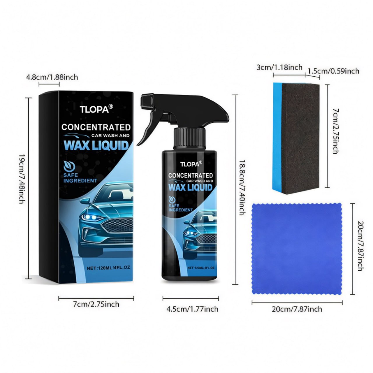 ⏰LIMITED DEAL: 60% OFF🔥TLOPA® Concentrated Car Wash and Wax Liquid
