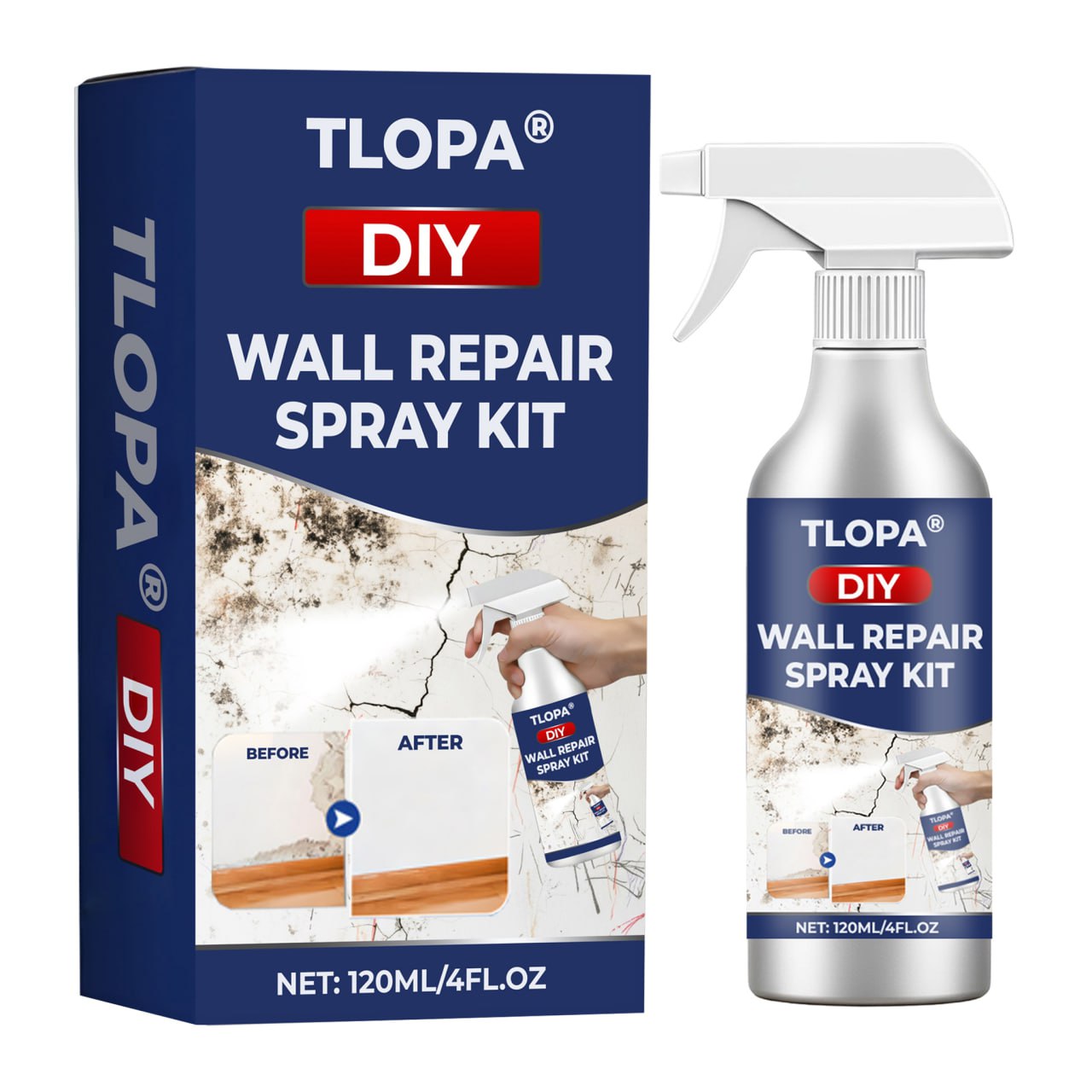 🔥LIMITED SALE 60%OFF🔥 TLOPA® DIY Wall Repair Spray Kit