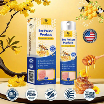 ⭐ CVREOZ® Bee Poison Psoriasis Treatment Spray 🐝 LIMITED OFFER 60% OFF 💛