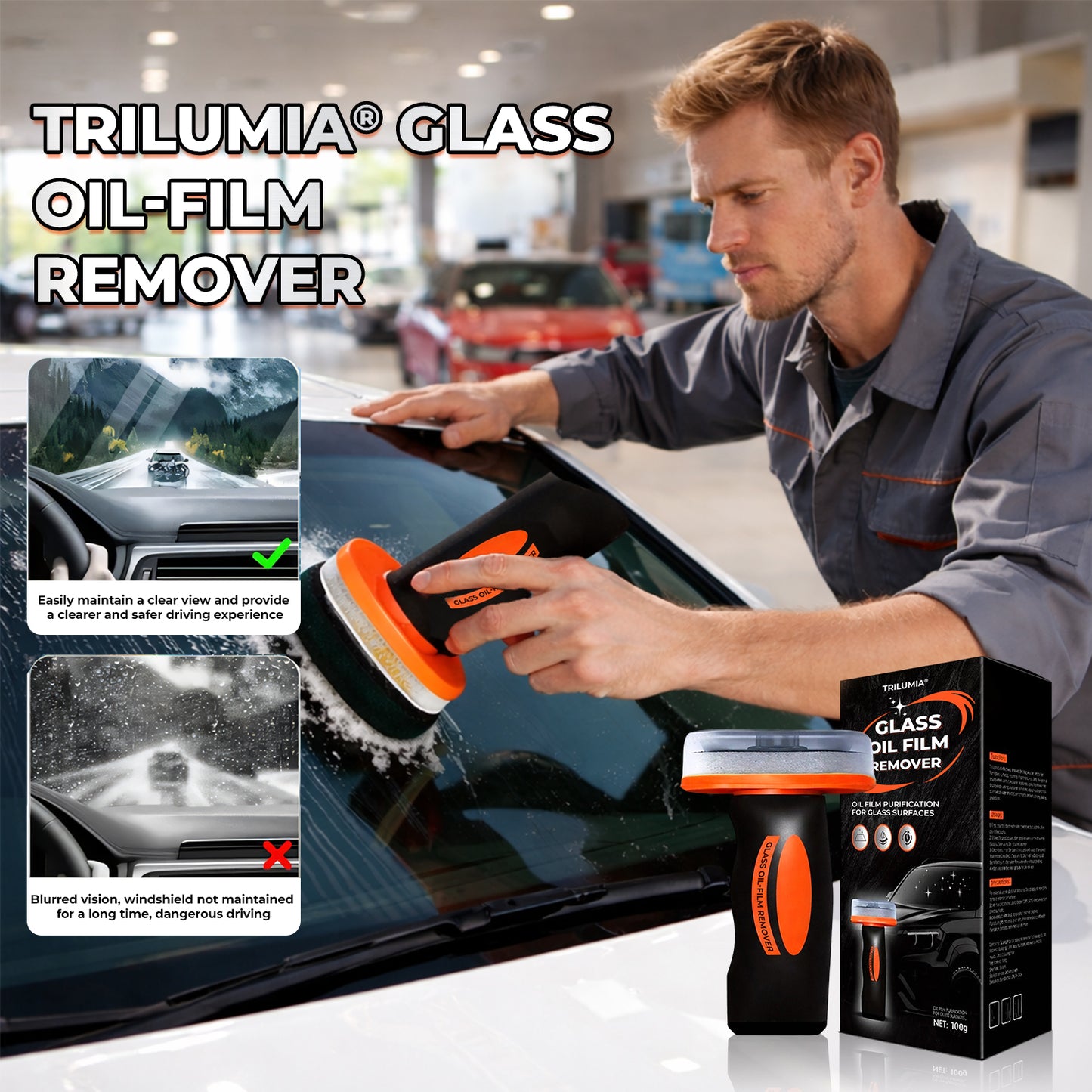 Trilumia® Glass Oil-Film Remover (Upsell)