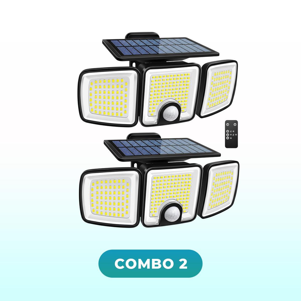 Billhol® Solar Outdoor Light with PIR Motion Sensor & 3 Lighting Modes