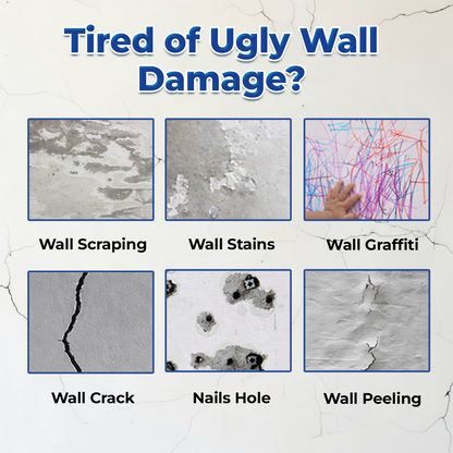 🔥FLASH SALE: 60% OFF + FREESHIPPING🔥Wall Repair Paste 🏆x10 Stronger Hold