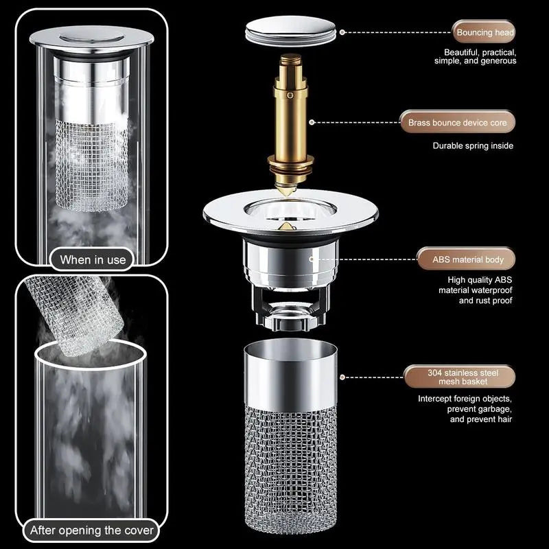 🔥HOT SALE: 60% OFF + FREESHIPPING🔥TLOPA® Stainless Steel Drain Filter
