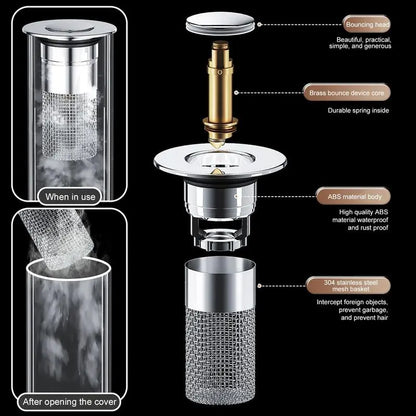 🔥HOT SALE: 60% OFF + FREESHIPPING🔥TLOPA® Stainless Steel Drain Filter