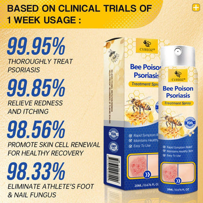 ⭐ CVREOZ® Bee Poison Psoriasis Treatment Spray 🐝 LIMITED OFFER 60% OFF 💛
