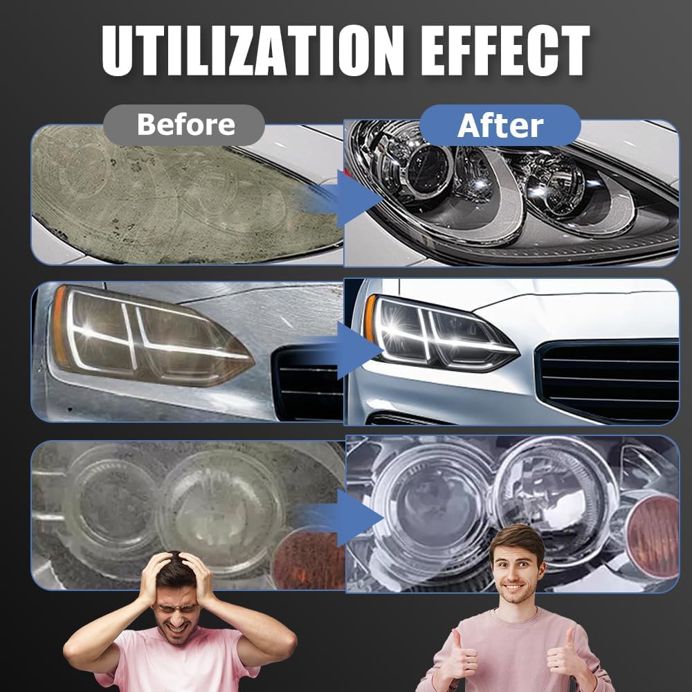 🏆 50K+ SOLD! – Almost Gone💥🚘TLOPA® Automotive Headlamp Restoration Fluid Kit