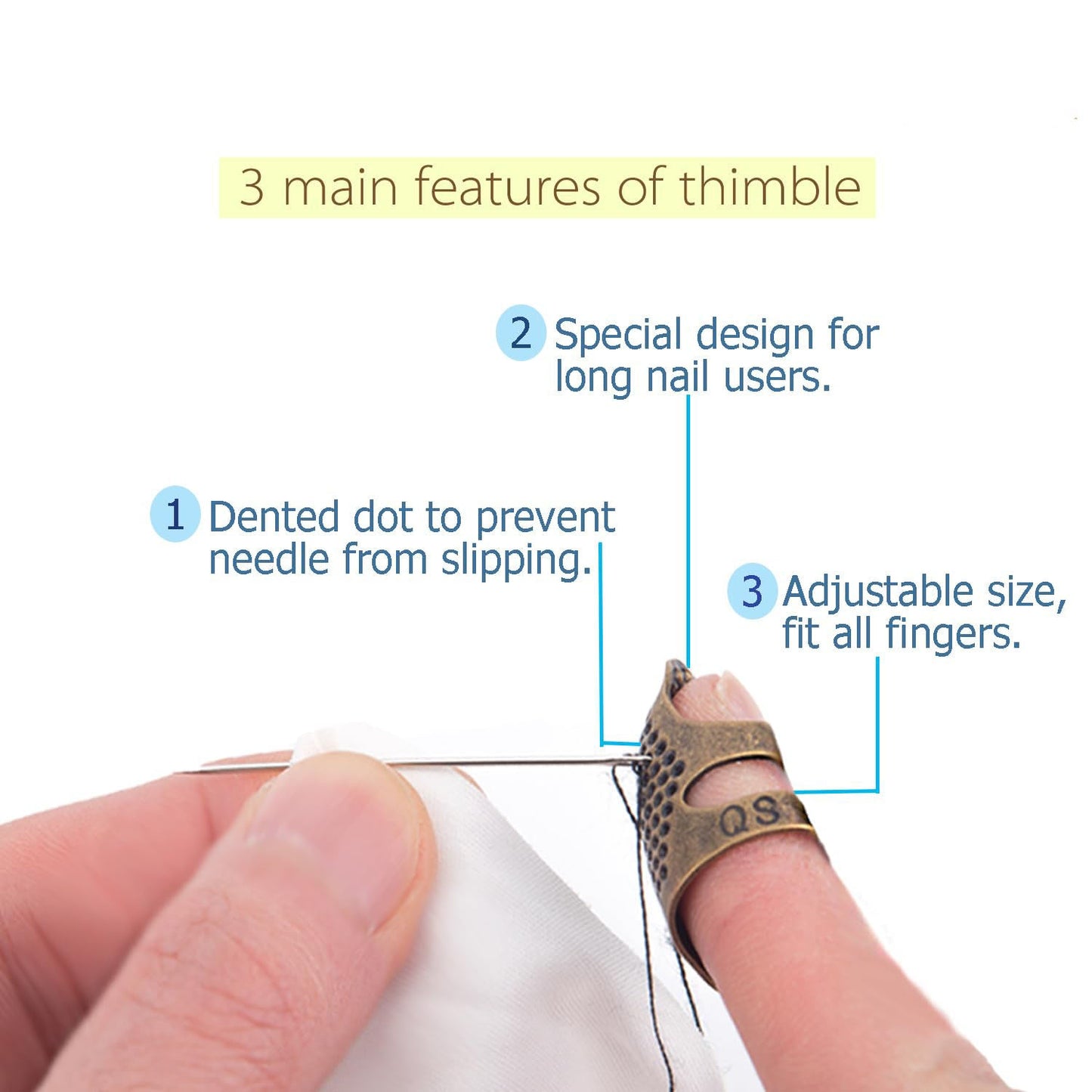 Trilumia® Premium Sewing Thimble
