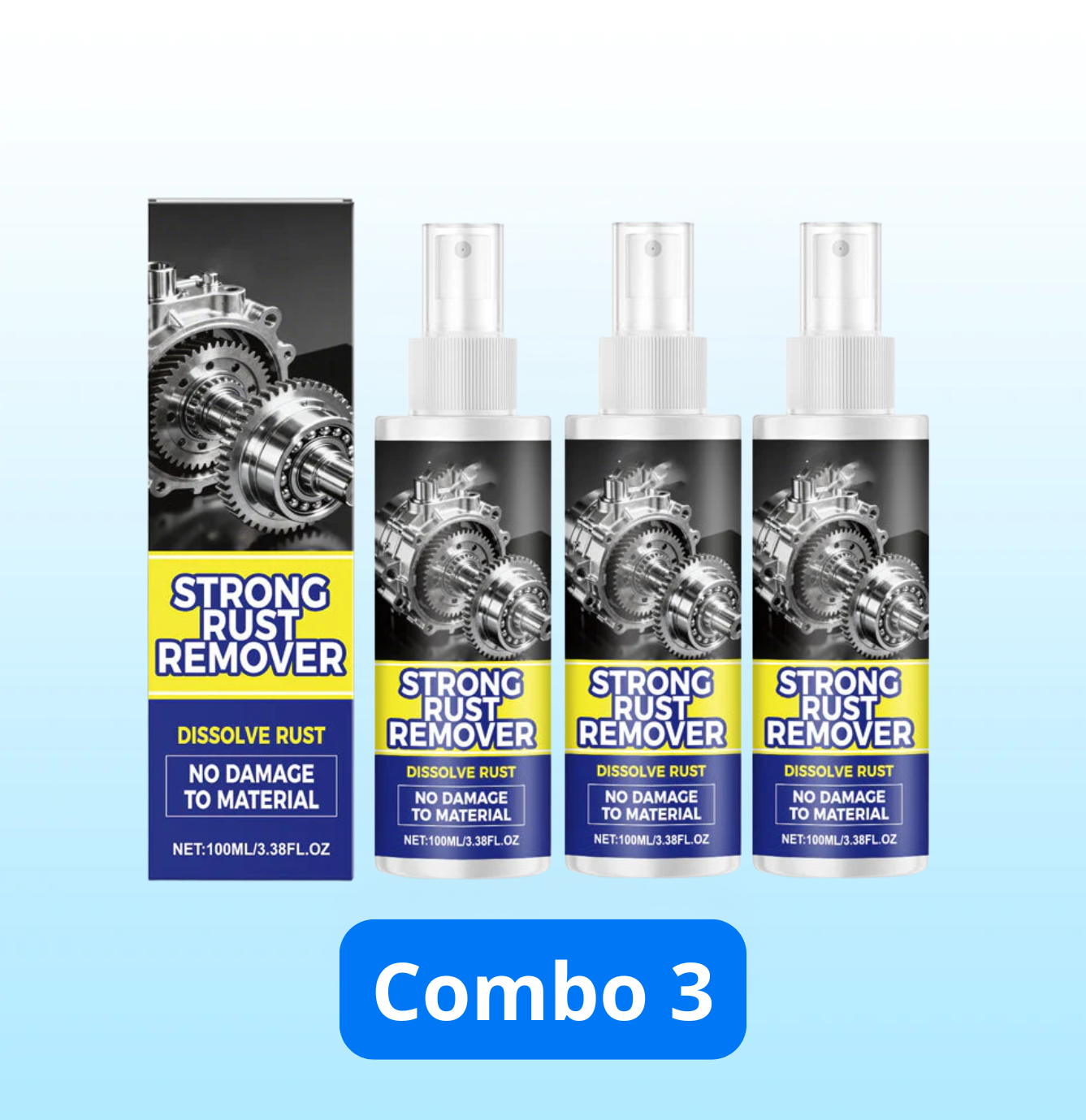Powerful Rust Remover Spray For Cars (upsell Carol)