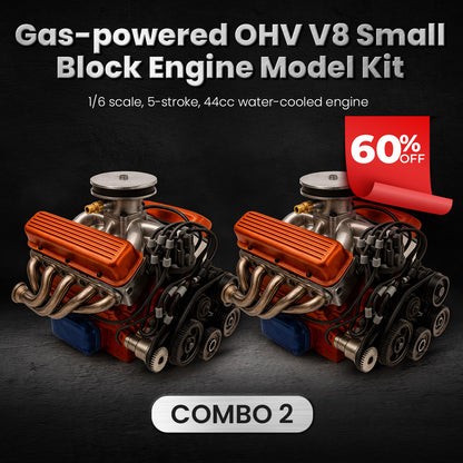 Flash Deal: 60% OFF Today ONLY🔥TLOPA® Gas-powered OHV V8 Small-Block Engine Model Kit