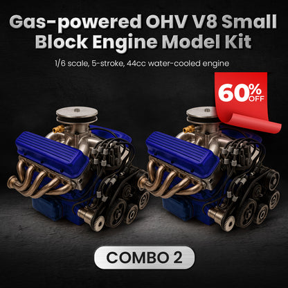 Flash Deal: 60% OFF Today ONLY🔥TLOPA® Gas-powered OHV V8 Small-Block Engine Model Kit