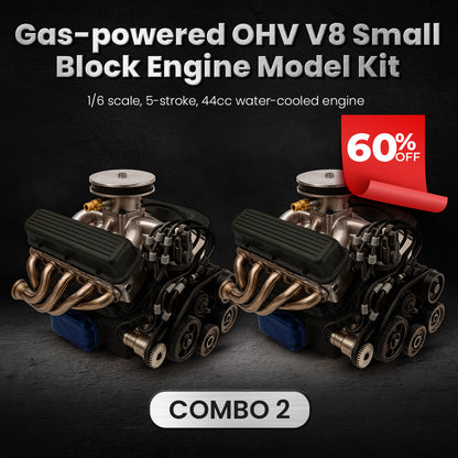 Flash Deal: 60% OFF Today ONLY🔥TLOPA® Gas-powered OHV V8 Small-Block Engine Model Kit