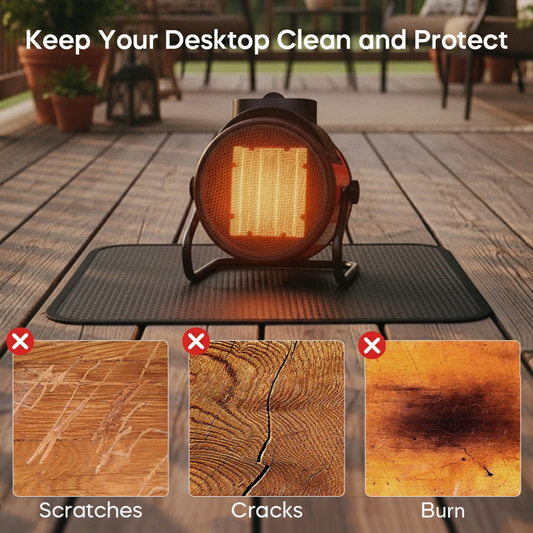 TLOPA® Heat Resistant Floor Mat for Portable Heater