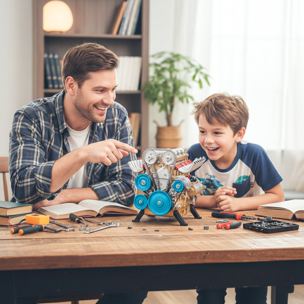 🎉Last Day Promotion 60% OFF + FREESHIPPING🔥TLOPA® Full-Metal V8 Engine Model Kits