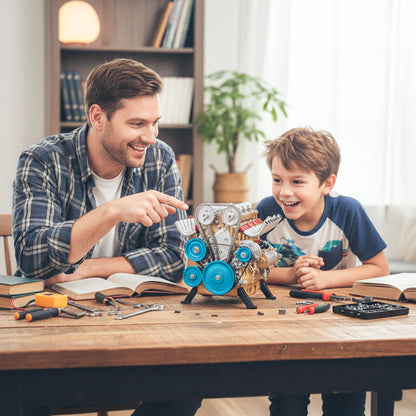 🎉Last Day Promotion 60% OFF + FREESHIPPING🔥TLOPA® Full-Metal V8 Engine Model Kits