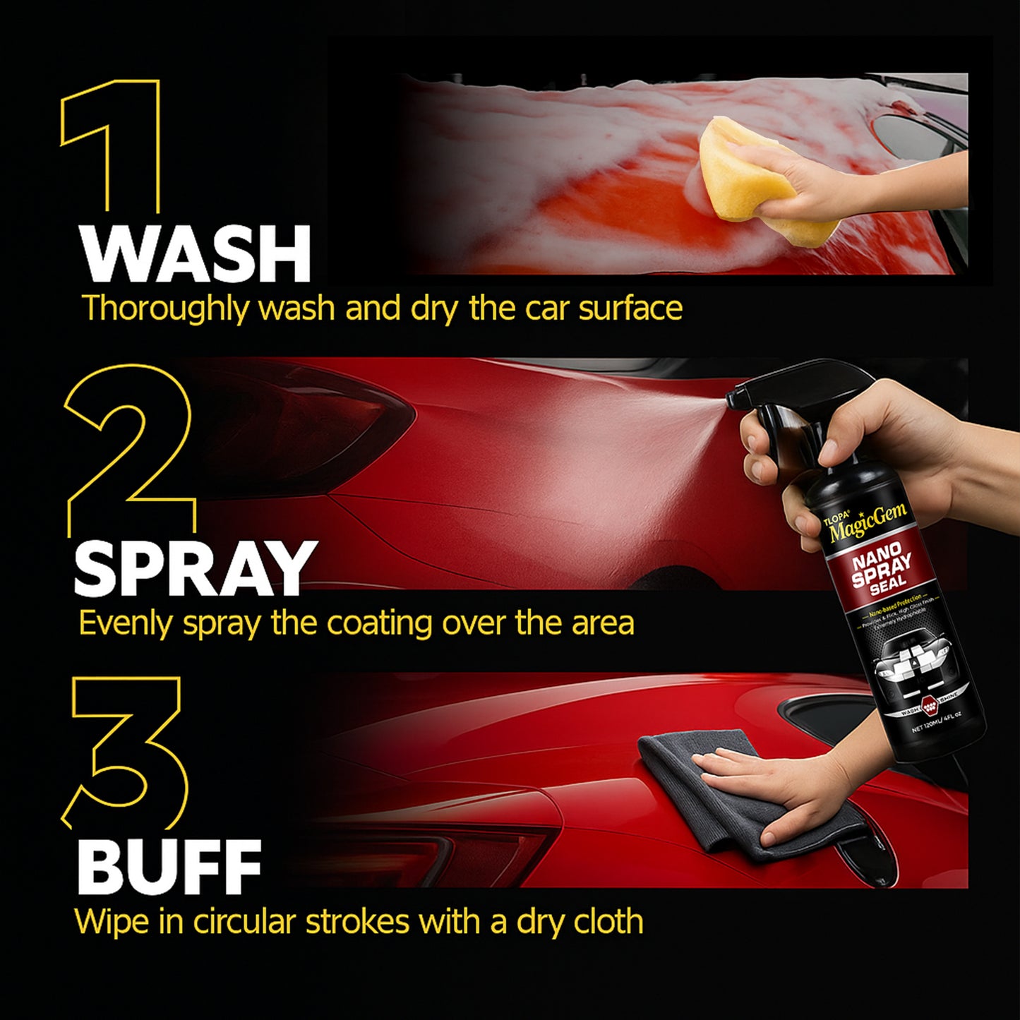 ⏰ Last Day Promotion: 60% OFF 🔥 TLOPA® Magic Gem Car Coating Spray