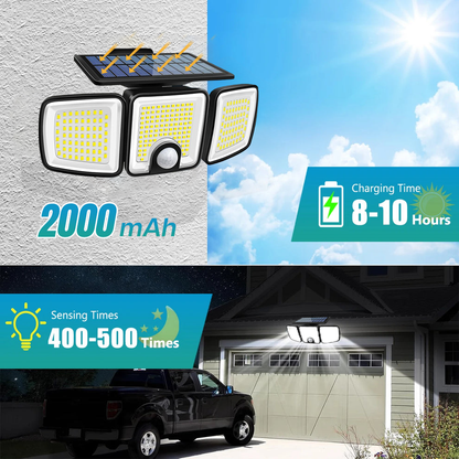⏰ EXCLUSIVE DEAL 60% OFF + FREE SHIPPING🔥 Billhol® Solar Outdoor Light with PIR Motion Sensor & 3 Lighting Modes