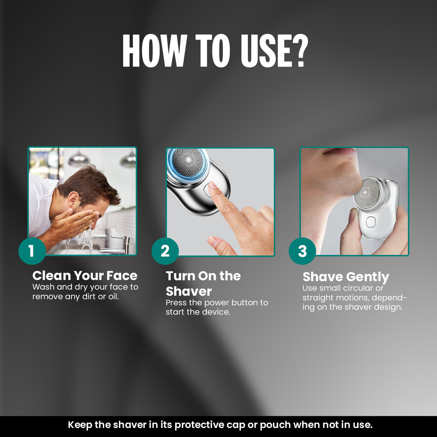 Billhol® Mini-Shave Portable Electric Shaver