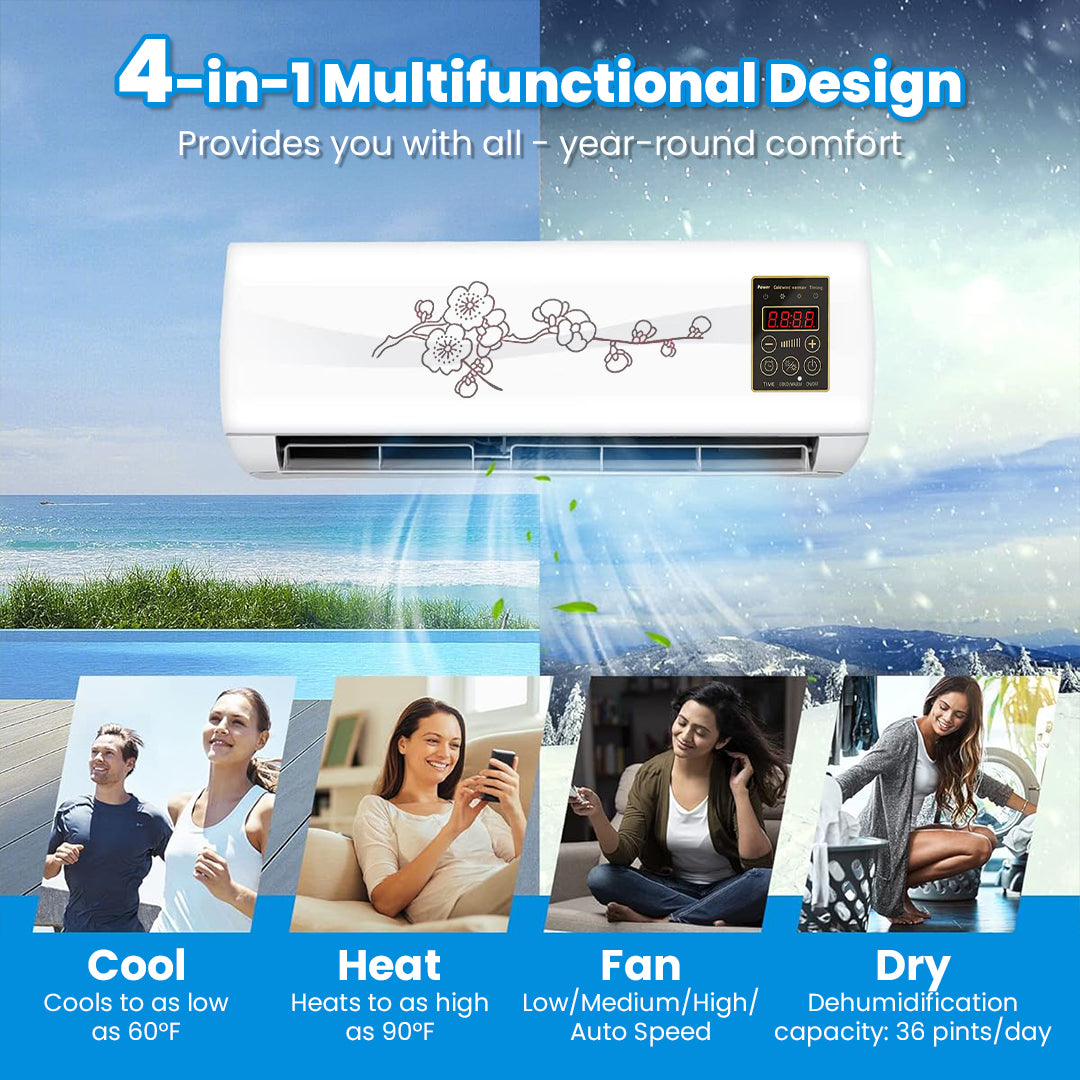 ⏰ FLASH SALE: 60% OFF + FREESHIPPING🔥TLOPA® Ultra Function Wall Air Conditioner ❄️