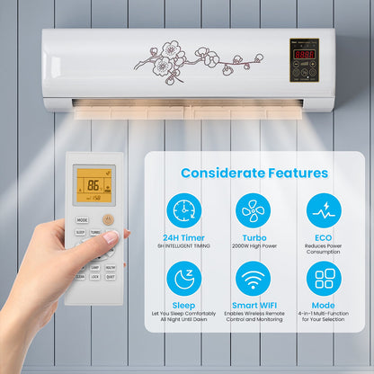 ⏰ FLASH SALE: 60% OFF + FREESHIPPING🔥TLOPA® Ultra Function Wall Air Conditioner ❄️