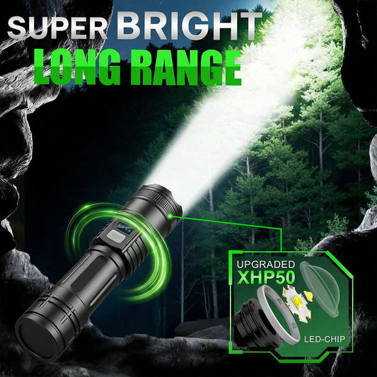 Billhol® 990000LM Super Bright Survival Flashlight for Every Adventure! 🔦