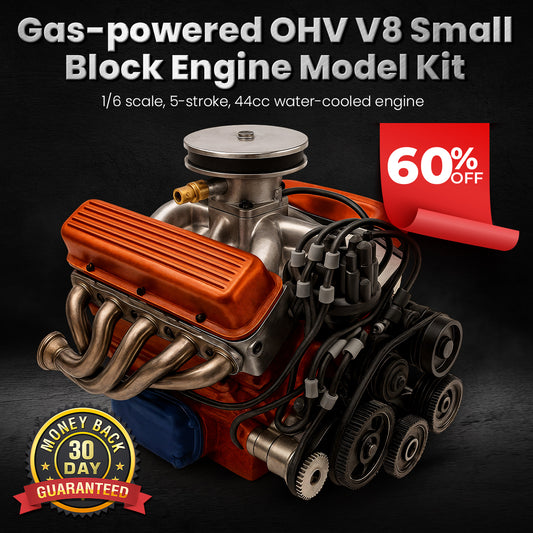 Flash Deal: 60% OFF Today ONLY🔥TLOPA® Gas-powered OHV V8 Small-Block Engine Model Kit