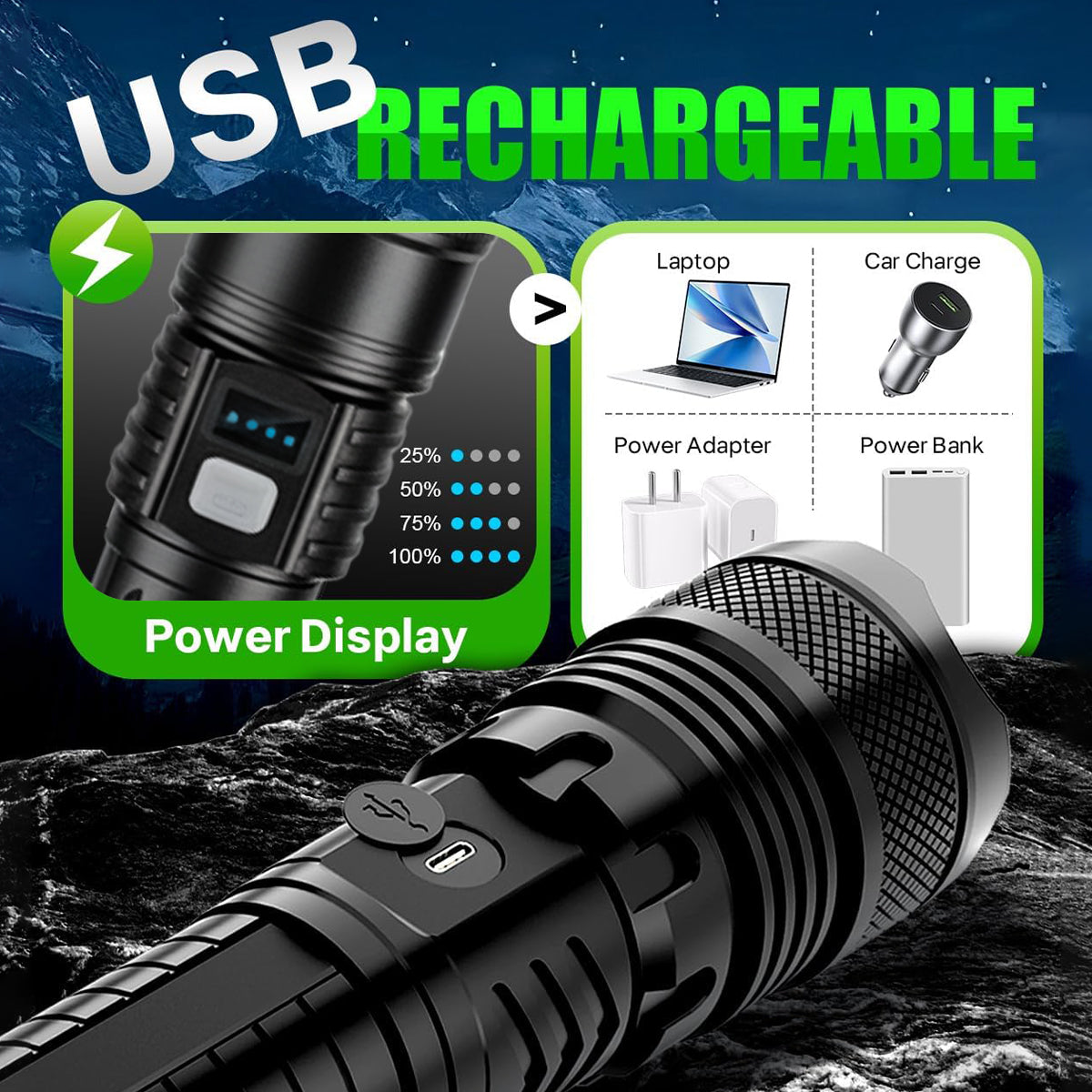 Billhol® 990000LM Super Bright Survival Flashlight 🔦2M+ Sold Worldwide