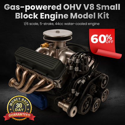 Flash Deal: 60% OFF Today ONLY🔥TLOPA® Gas-powered OHV V8 Small-Block Engine Model Kit