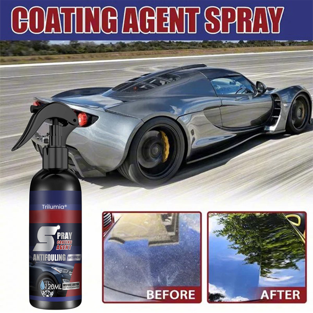 ⏰ Flash Sale: 60% OFF🔥Trilumia® Multifunctional Coating Renewal Agent Spray