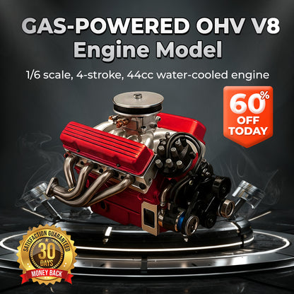 🔥FLASH SALE: 60% OFF + FREESHIPPING🔥TLOPA® Gas-Powered OHV V8 Small-Block Engine Model Kits