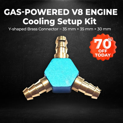 Gas-Powered V8 Engine Cooling Setup Kit