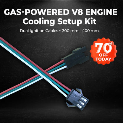 Gas-Powered V8 Engine Cooling Setup Kit
