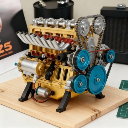 🎉Last Day Promotion 60% OFF + FREESHIPPING🔥TLOPA® Full-Metal V8 Engine Model Kits