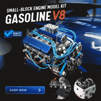 TLOPA® Gasoline V8 Mini Power Engine Kit