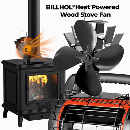🔥 NEW YEAR SPECIAL OFFER 50% OFF🔥 Billhol® Heat Powered Wood Stove Fan ❤️‍🔥