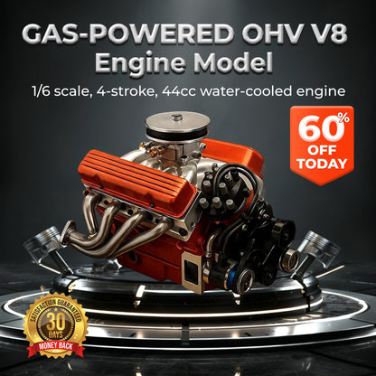 🔥FLASH SALE: 60% OFF + FREESHIPPING🔥TLOPA® Gas-Powered OHV V8 Small-Block Engine Model Kits