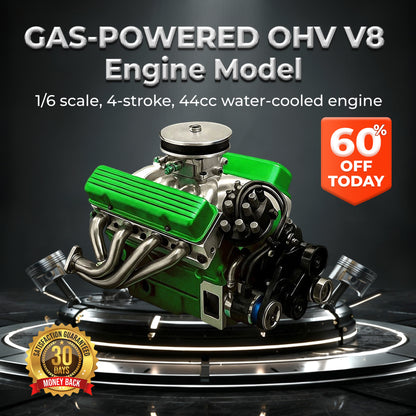 🔥FLASH SALE: 60% OFF + FREESHIPPING🔥TLOPA® Gas-Powered OHV V8 Small-Block Engine Model Kits