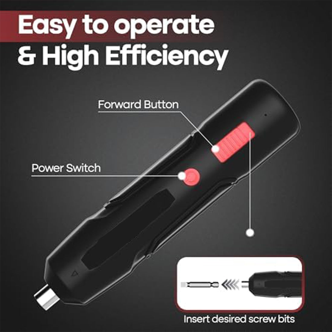 TLOPA® Portable Electric Torque Screwdriver Set For Model Engine Builders DIY Tools