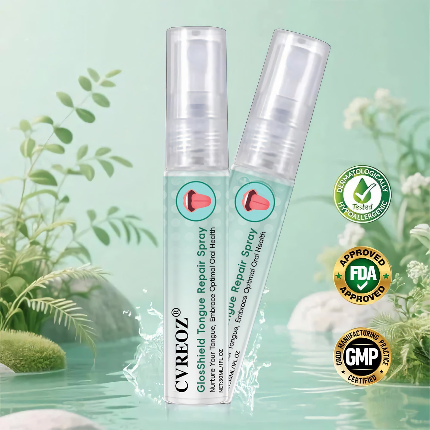 ⏰Last-Day Promotion: 60% OFF🔥CVREOZ® GlosShield Tongue Repair Spray👅