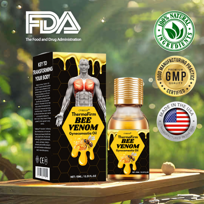 🎉SPECIAL OFFER: 60% OFF This Week Only!🔥Cvreoz® ThermoFirm Bee Venom Gynecomastia Oil