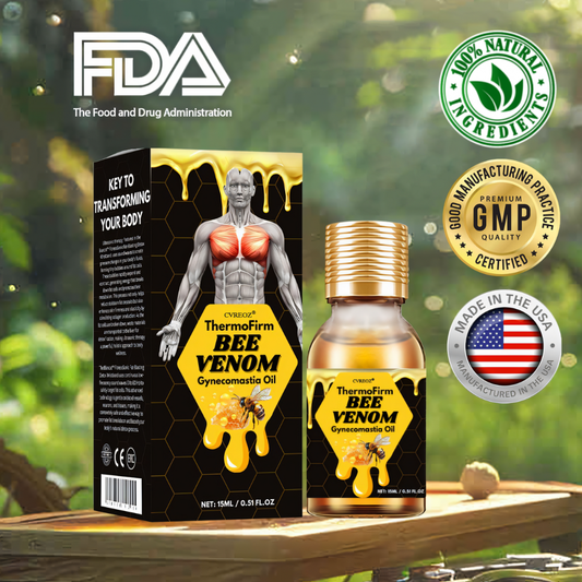 🎉SPECIAL OFFER: 60% OFF This Week Only!🔥Cvreoz® ThermoFirm Bee Venom Gynecomastia Oil