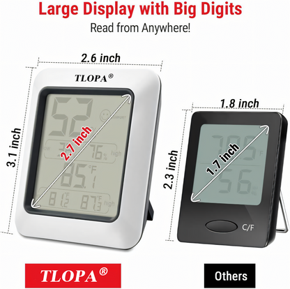 TLOPA® Digital Hygrometer Indoor Thermometer (upsell)