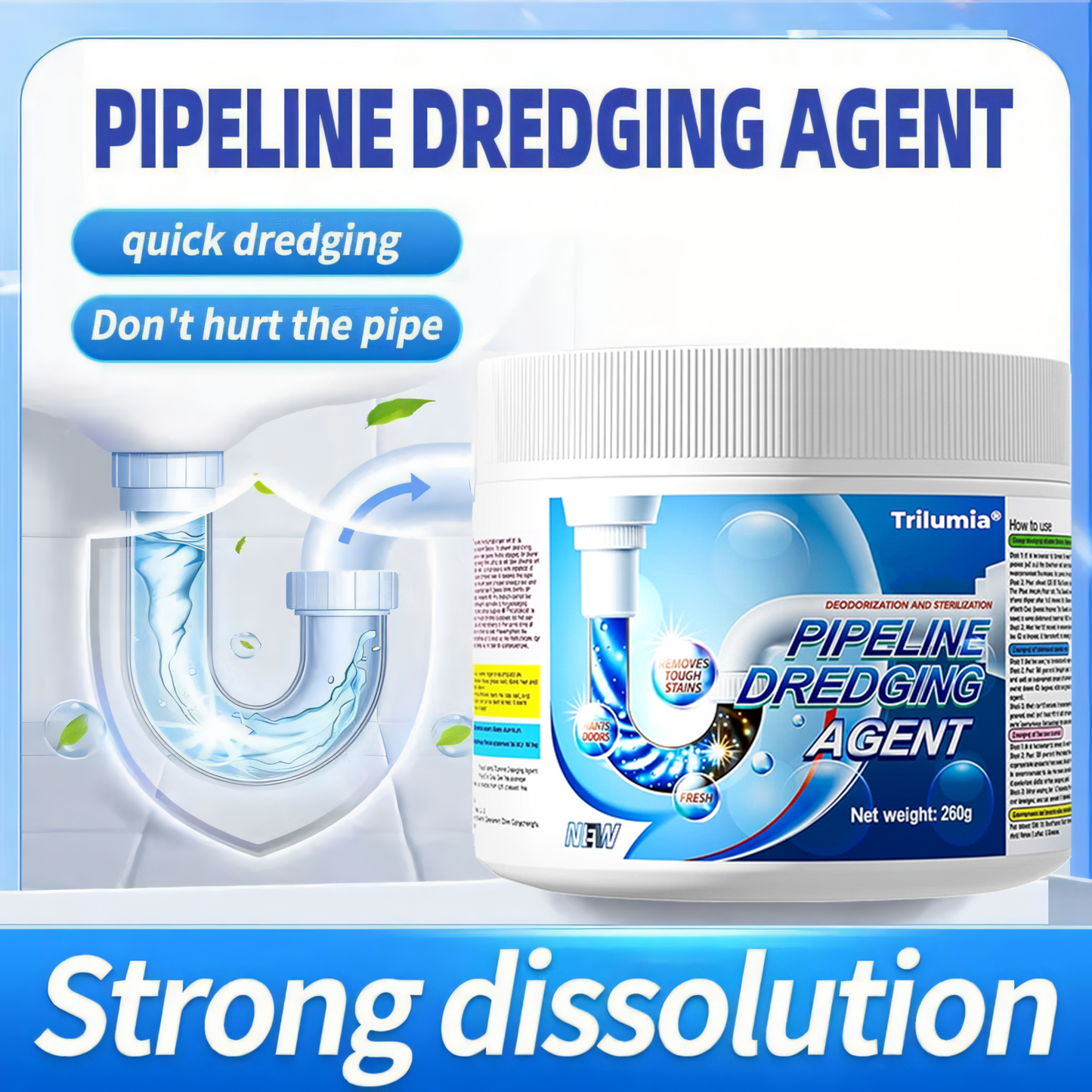 🔥 Flash Deal: 60% OFF + FREESHIPPING🔥 Trilumia® Powerful Pipe Dredging Agent
