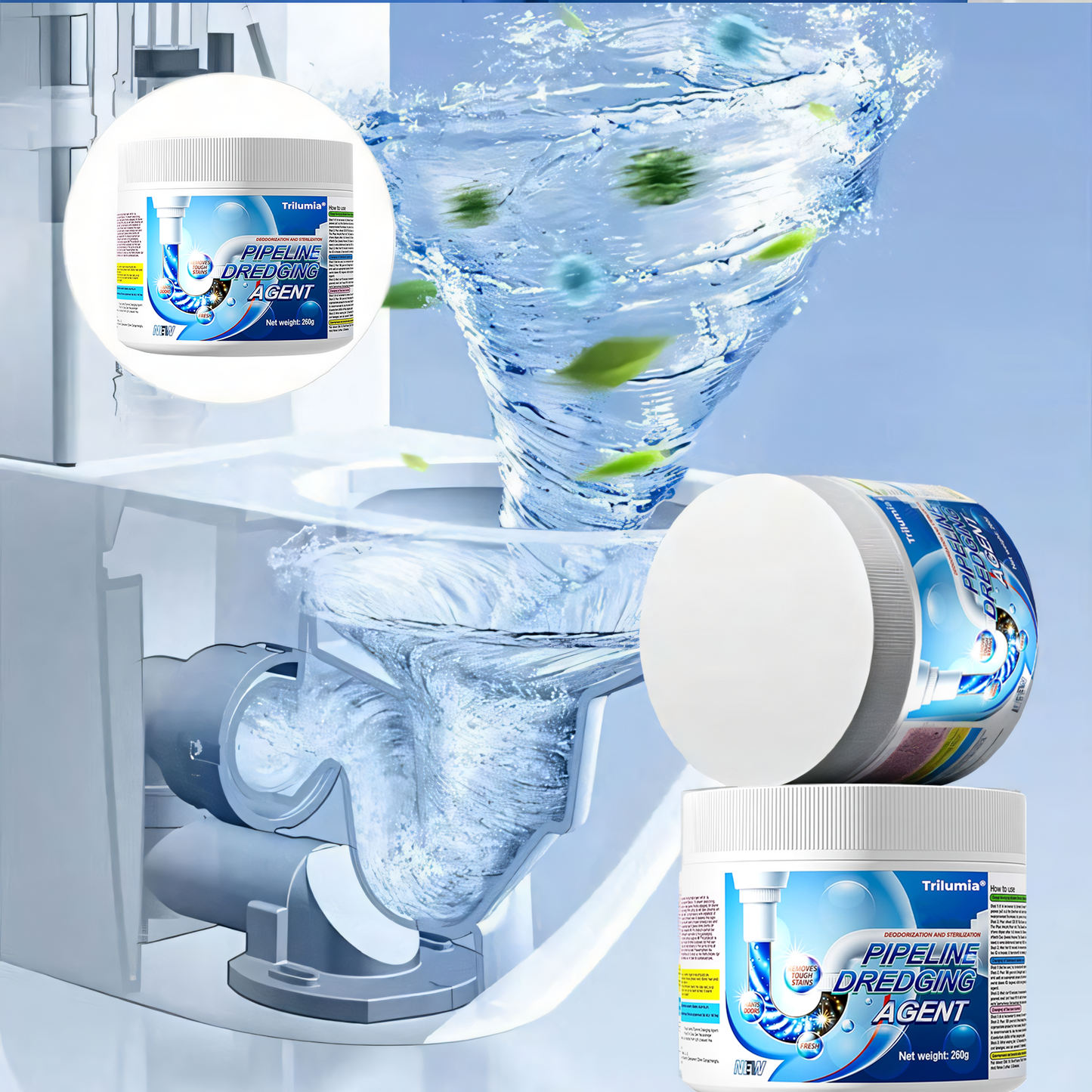 ⏰New Year's Special Offer 60% OFF + FREESHIPPING🔥Trilumia® Powerful Pipe Dredging Agent
