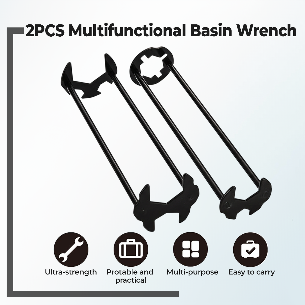 🔥FLASH SALE: 60% OFF + FREESHIPPING🔥TLOPA® Four-Jaw Hex Wrench (2PCS Set) 🌟 Universal Sink & Faucet Installer