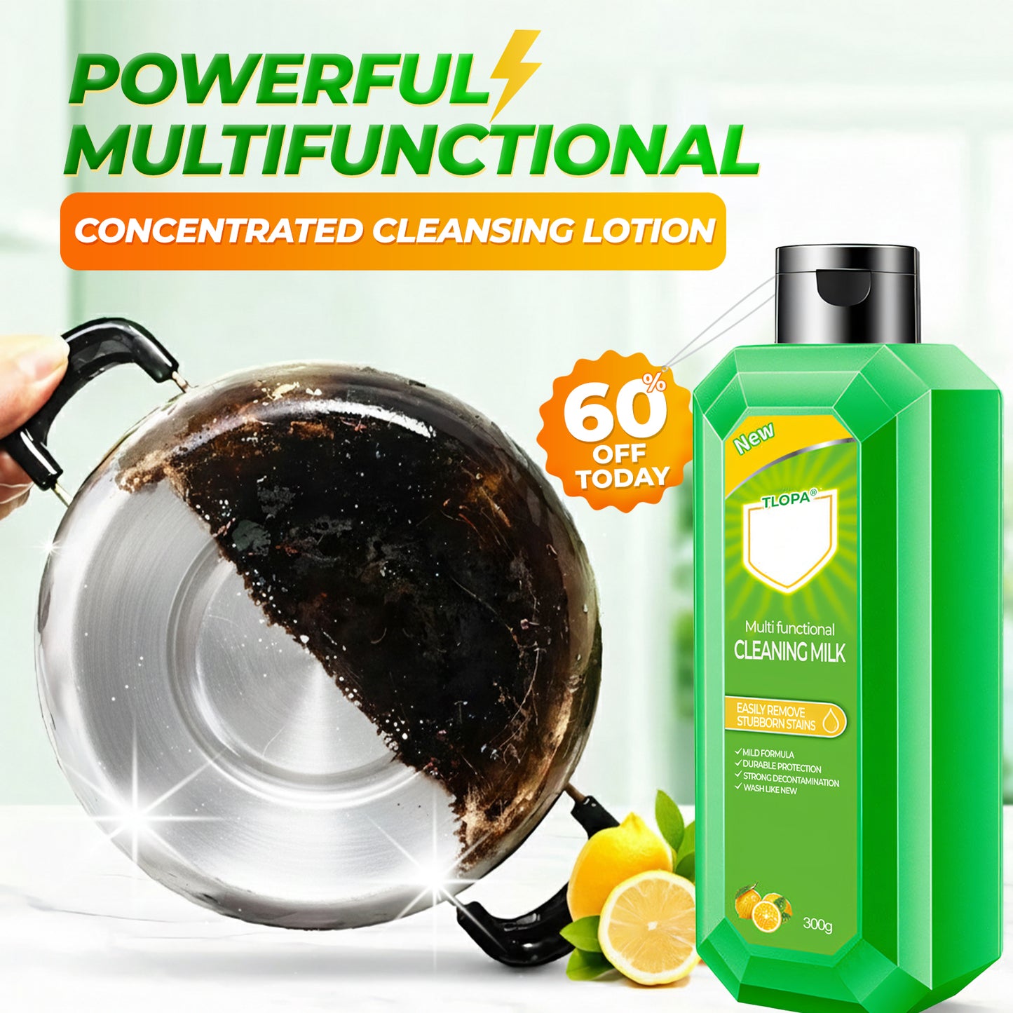 🔥NEW UPGRADED VERSION: 60% OFF + FREESHIPPING🔥TLOPA® Powerful Multifunctional Concentrated Cleansing Lotion
