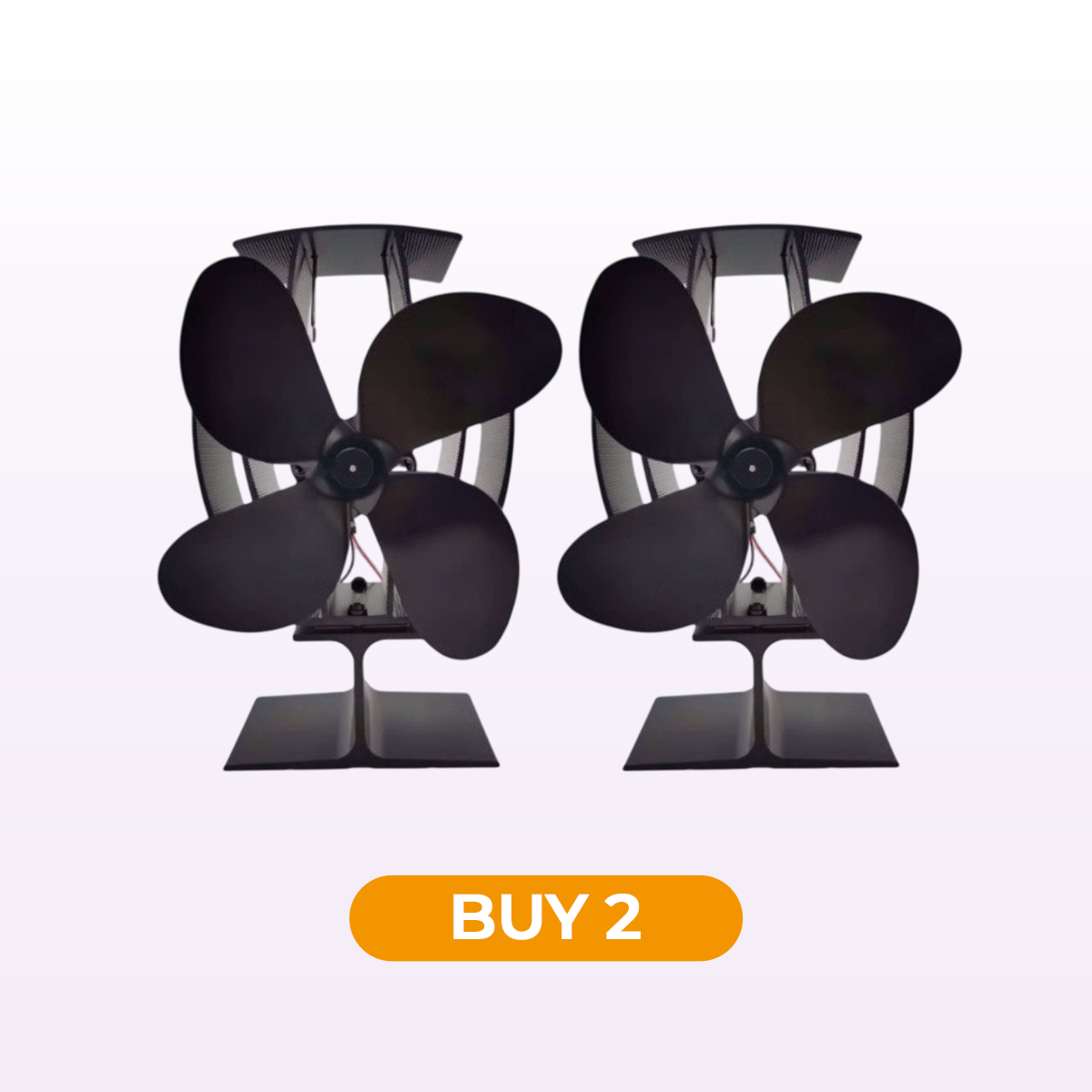 Billhol® Heat Powered Wood Stove Fan