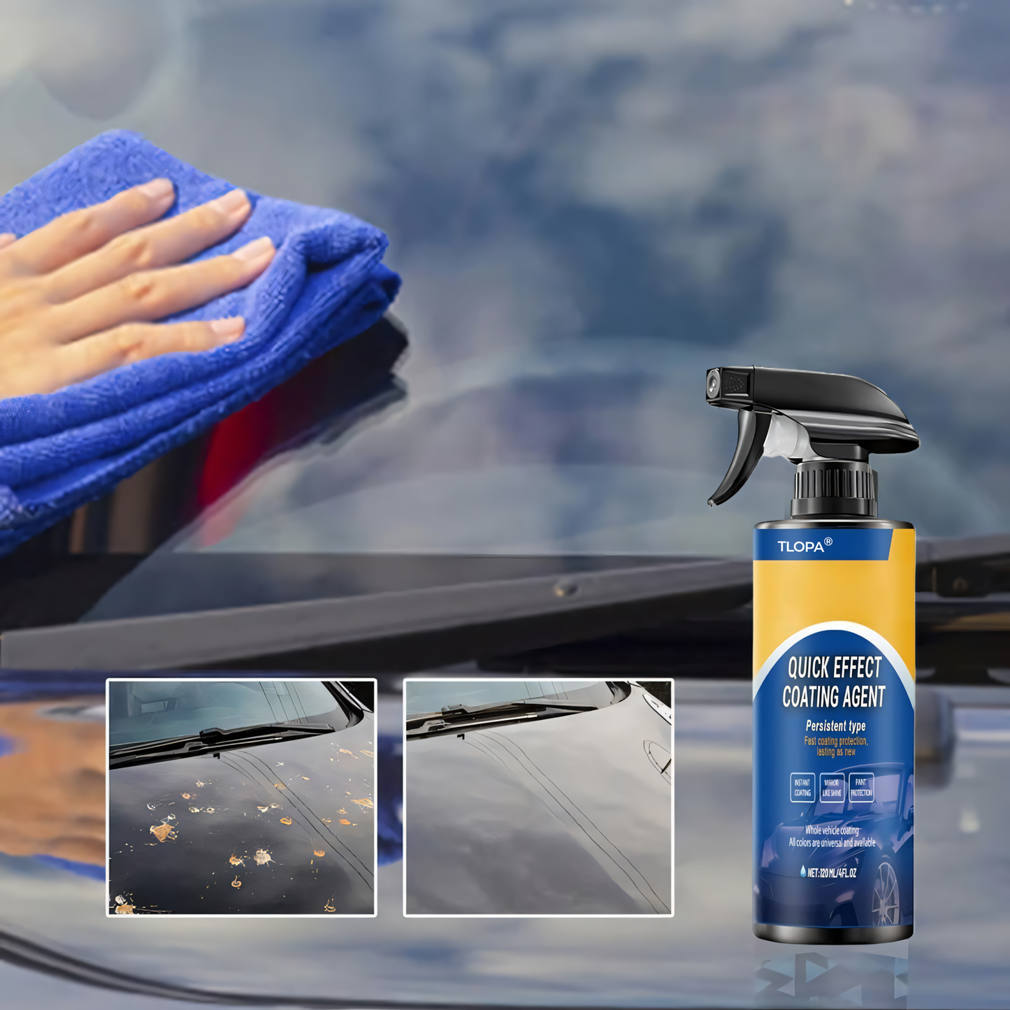 🔥FLASH SALE 60% OFF + FREE SHIPPING🔥 TLOPA® Advanced Car Coating Agent Spray✨